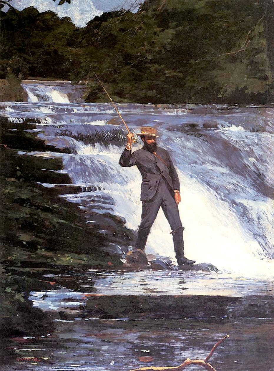 An Angler by Winslow Homer