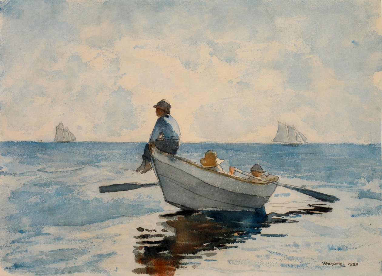 Boys in a Dory by Winslow Homer