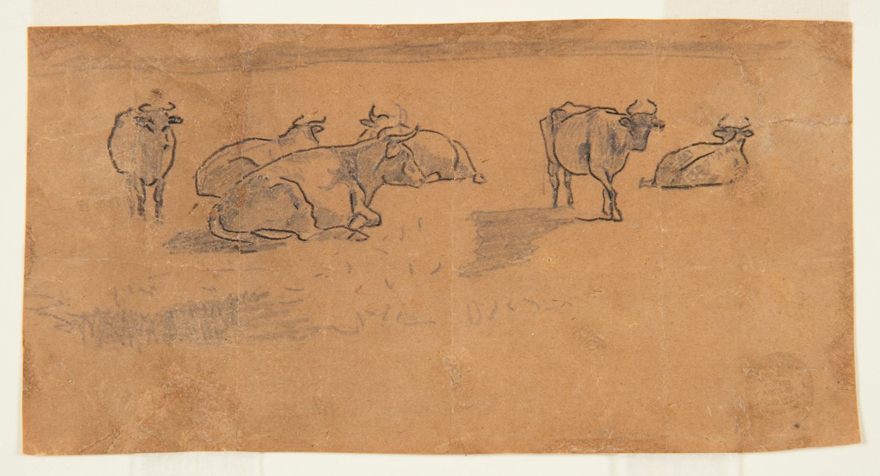 Cows in a Pasture by Winslow Homer
