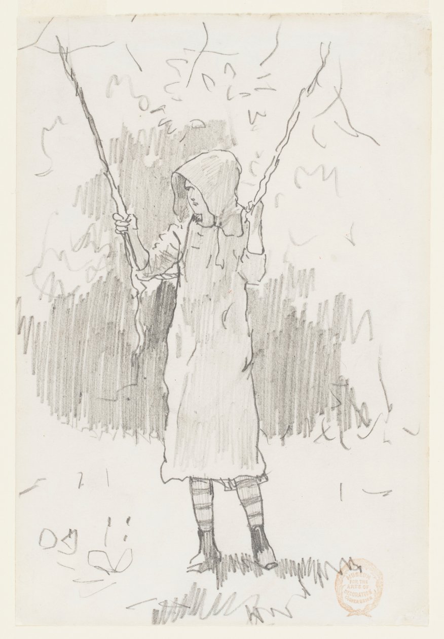 Girl on a Swing by Winslow Homer