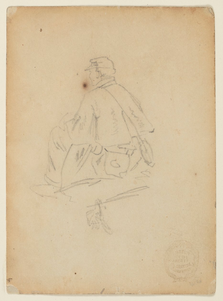 Seated Soldier by Winslow Homer