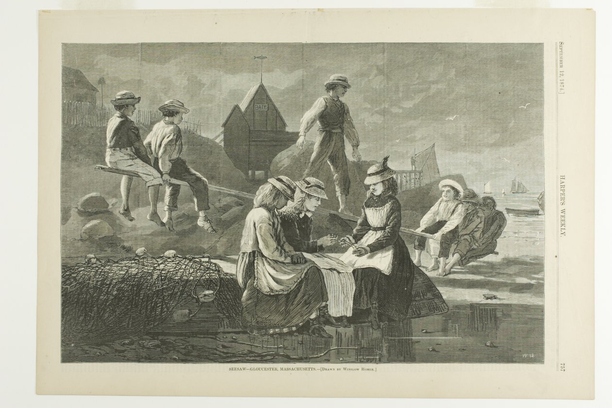 Seesaw Gloucester by Winslow Homer