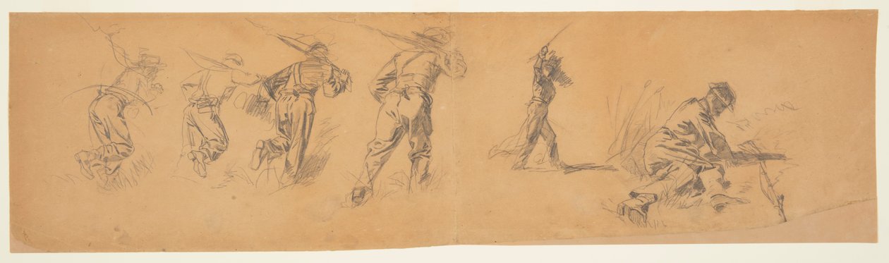 Studies of Soldiers by Winslow Homer