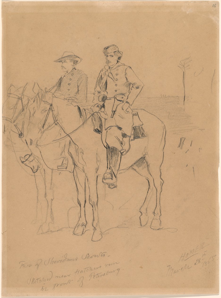 Two Scouts by Winslow Homer