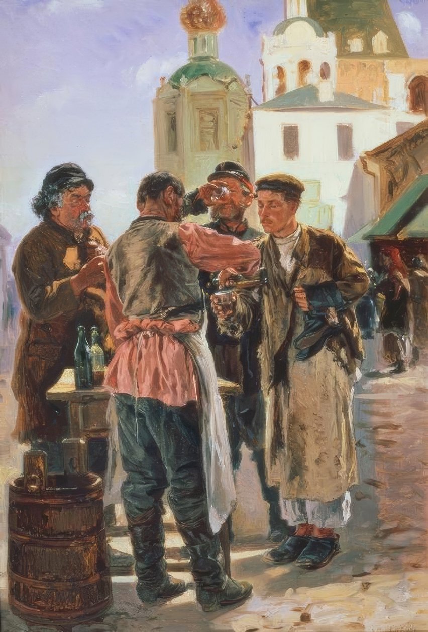 Kvass Seller by Wladimir Jegorowitsch Makowski