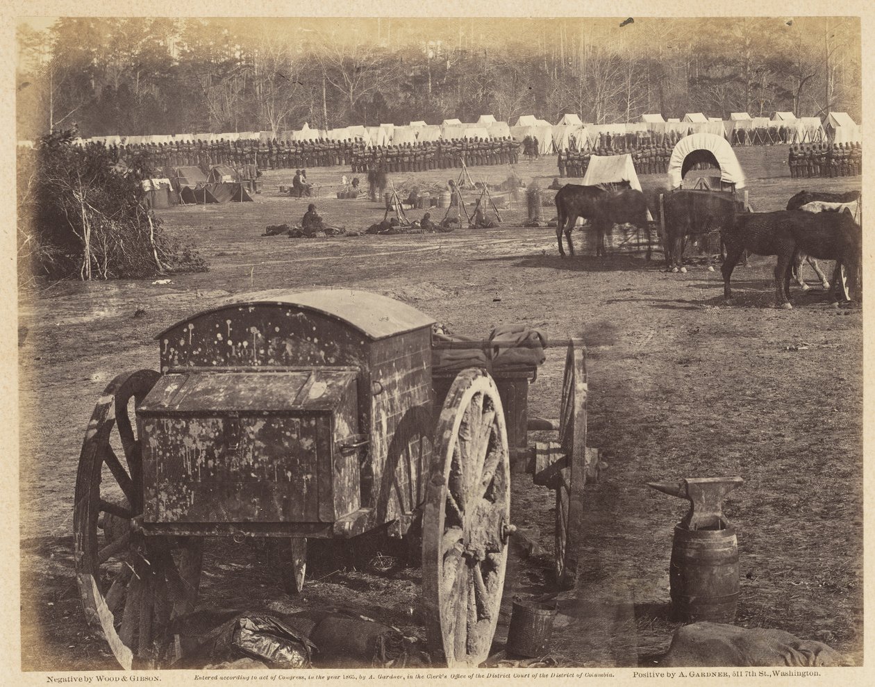 Camp and Cumberland Landing, on the Pamunkey, May, 1862 by Wood and Gibson Wood and Gibson