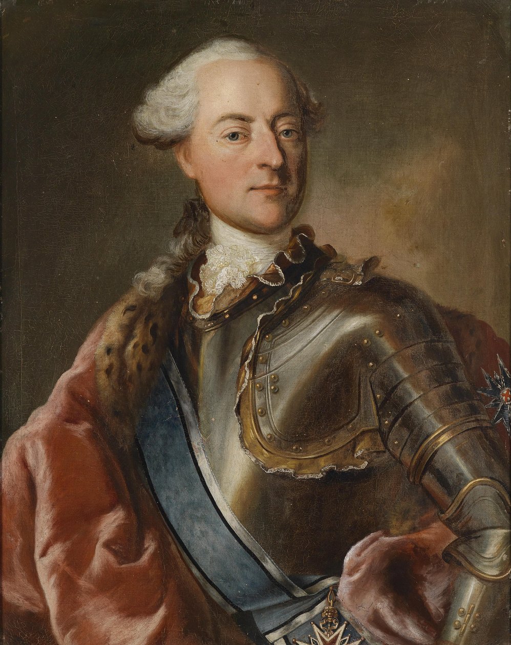 Portrait of a Count of Hegnenberg-Dux with the Electoral Bavarian House Order of St. George and the Order of St. Hubert by Workshop of Georg Desmarées