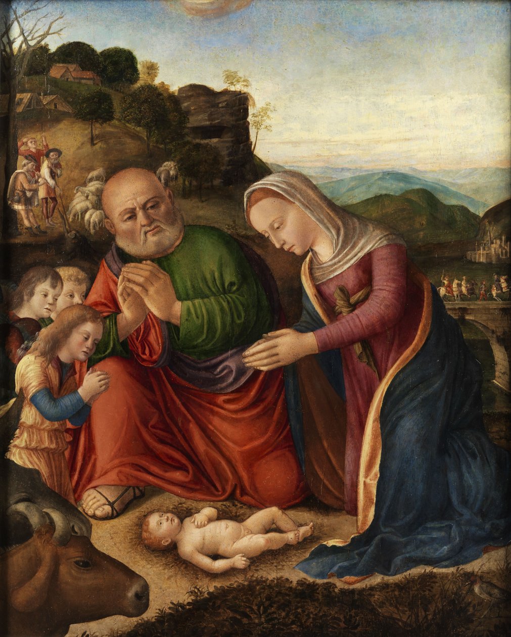 Adoration of the Child by Giovanni Bellini