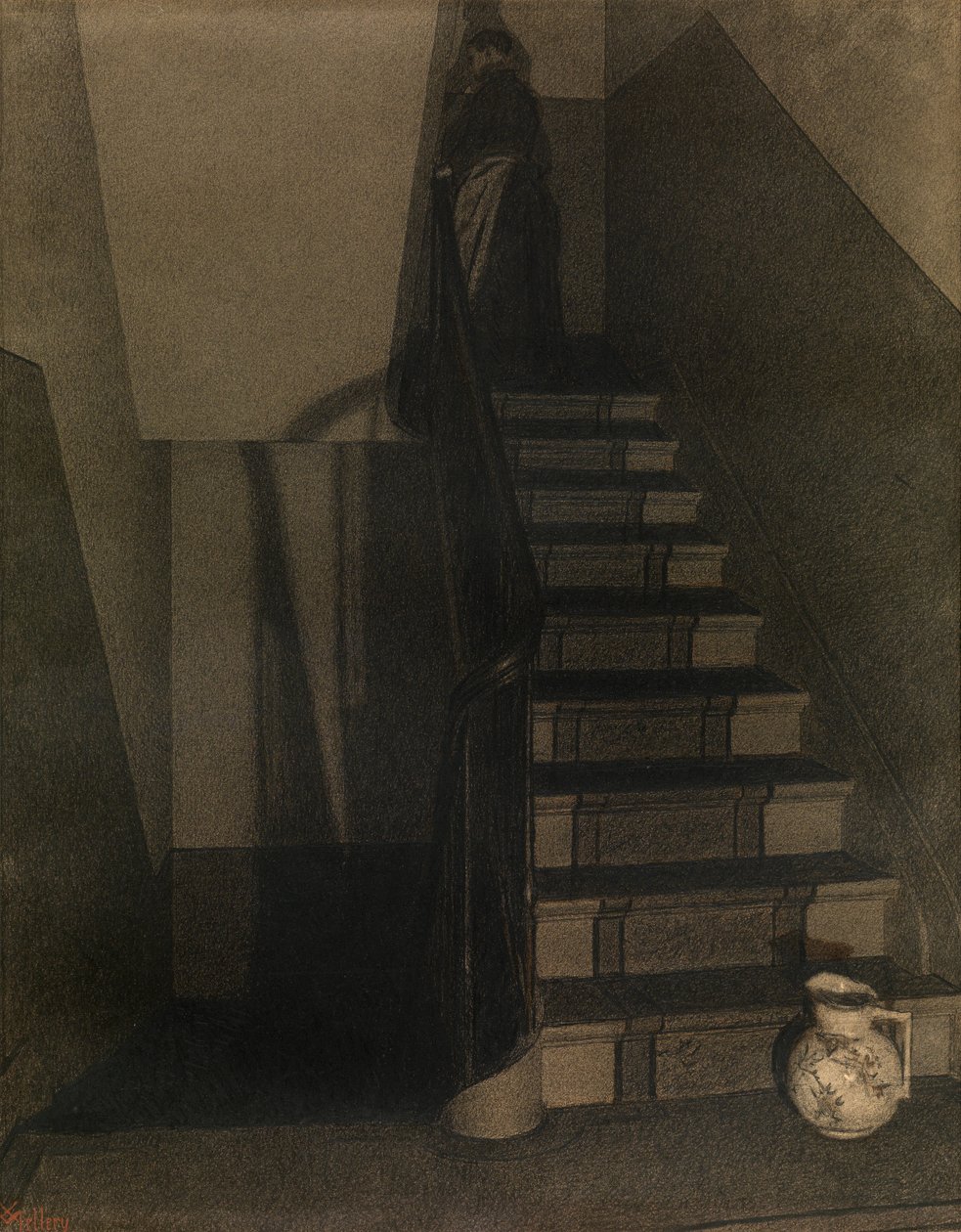 The Staircase by Xavier Mellery