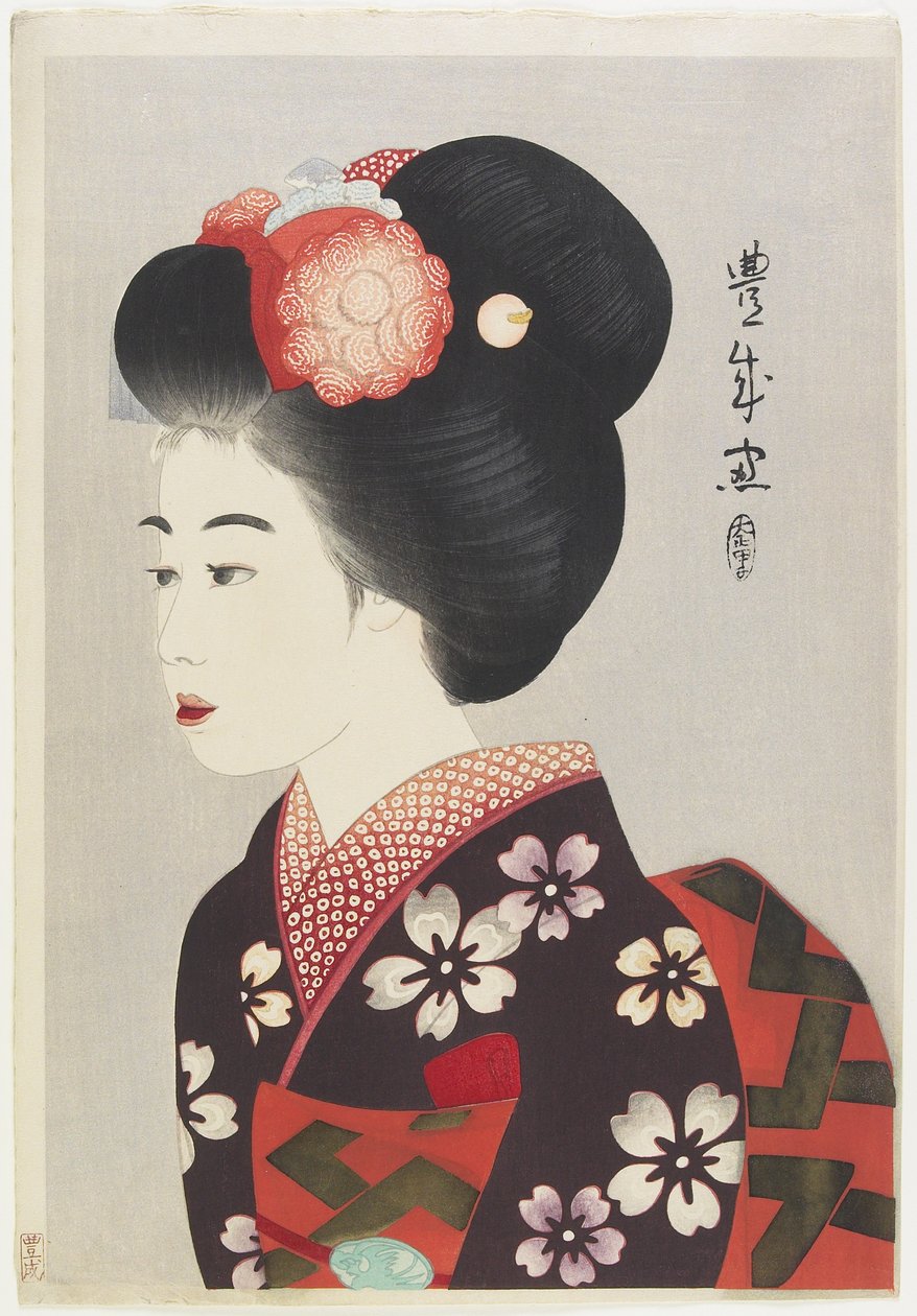 Maiko Girl, 1924 by Yamamura Koka