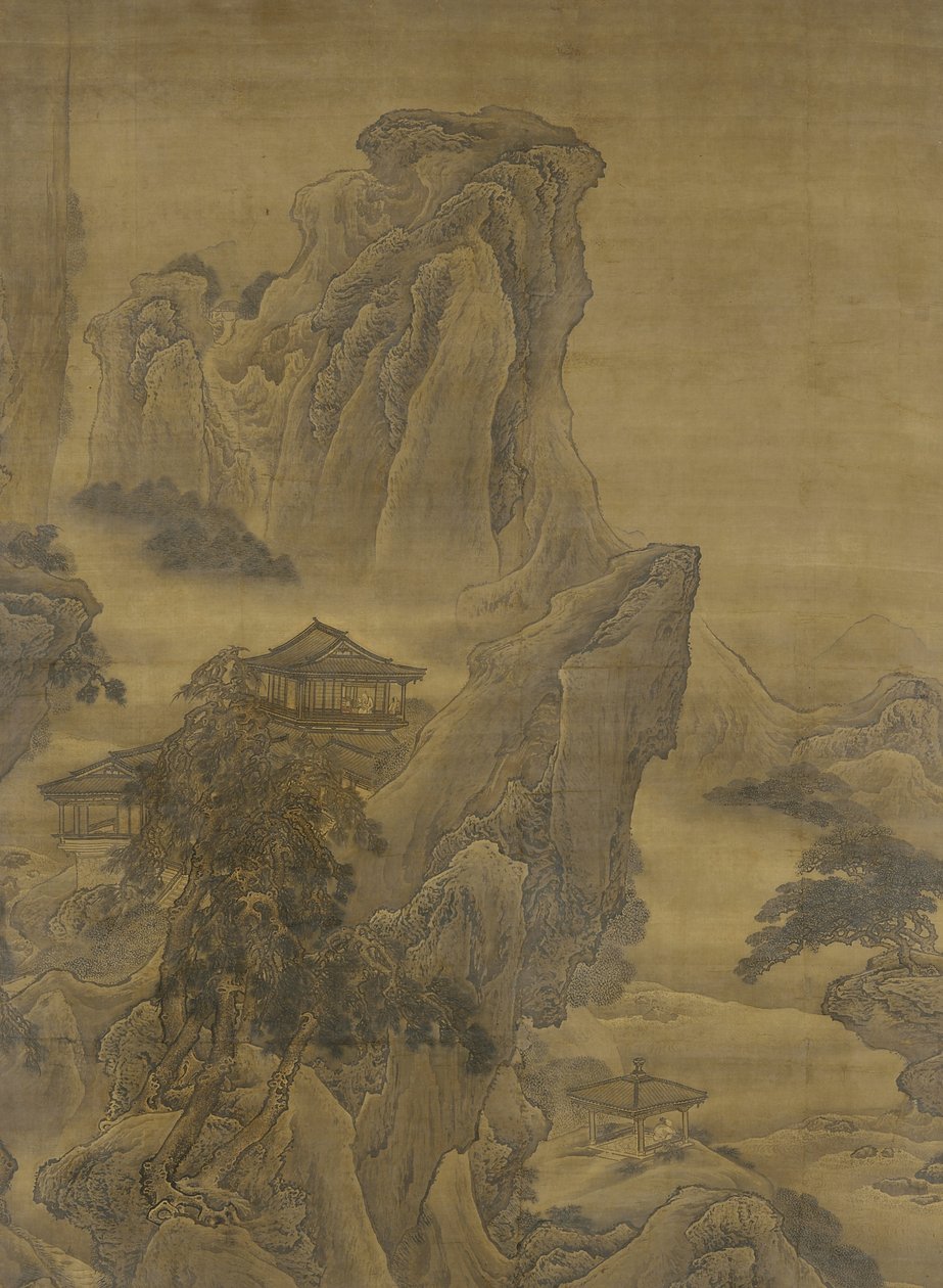 Misty River and Layered Cliffs, Ming Dynasty by Yuan Jiang