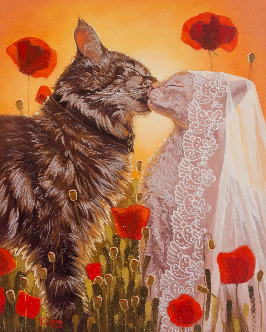 Cats wedding by Yue Zeng