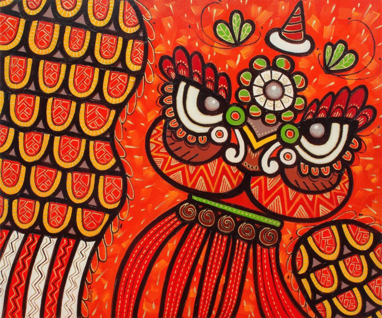 Lion Dance Red by Yue Zeng