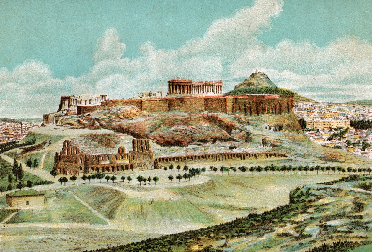 Athens (lithograph) by . .