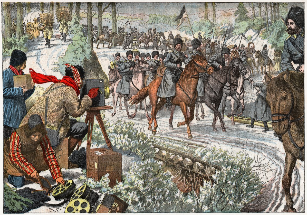 Russian Troops in Manchuria by . .
