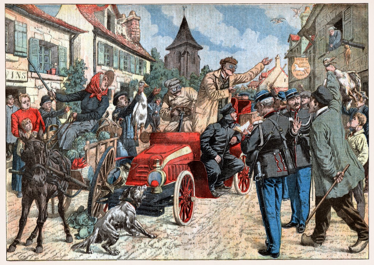 Speeding in a Village by . .