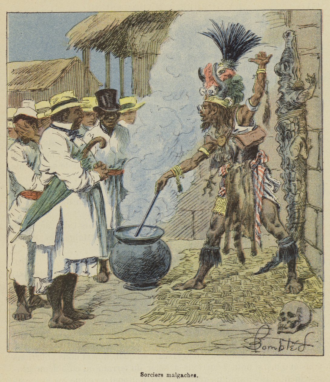 Malagasy Sorcerers by after Louis Charles Bombled