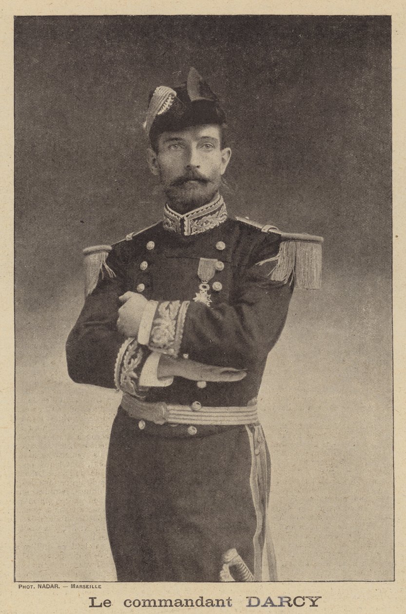 Eugene Darcy, French naval officer by after Nadar