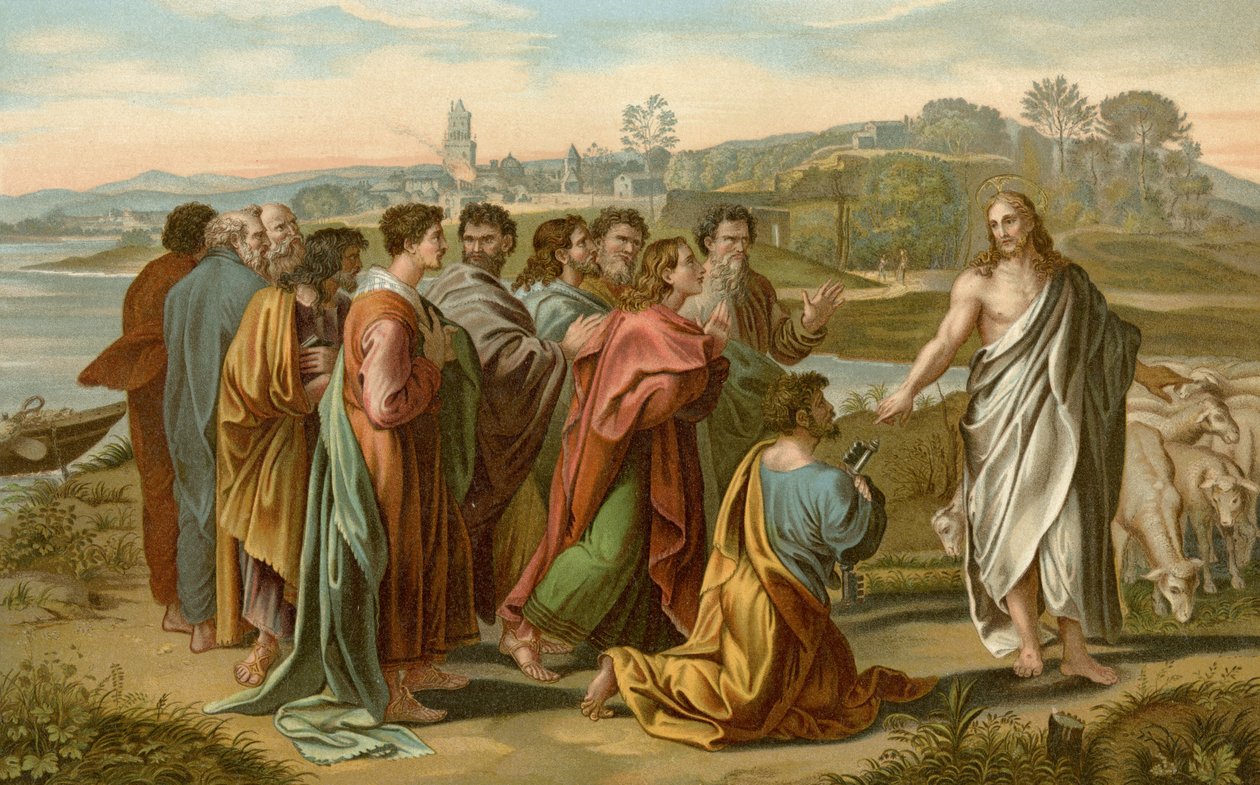 Feed My Lambs by after Raphael
