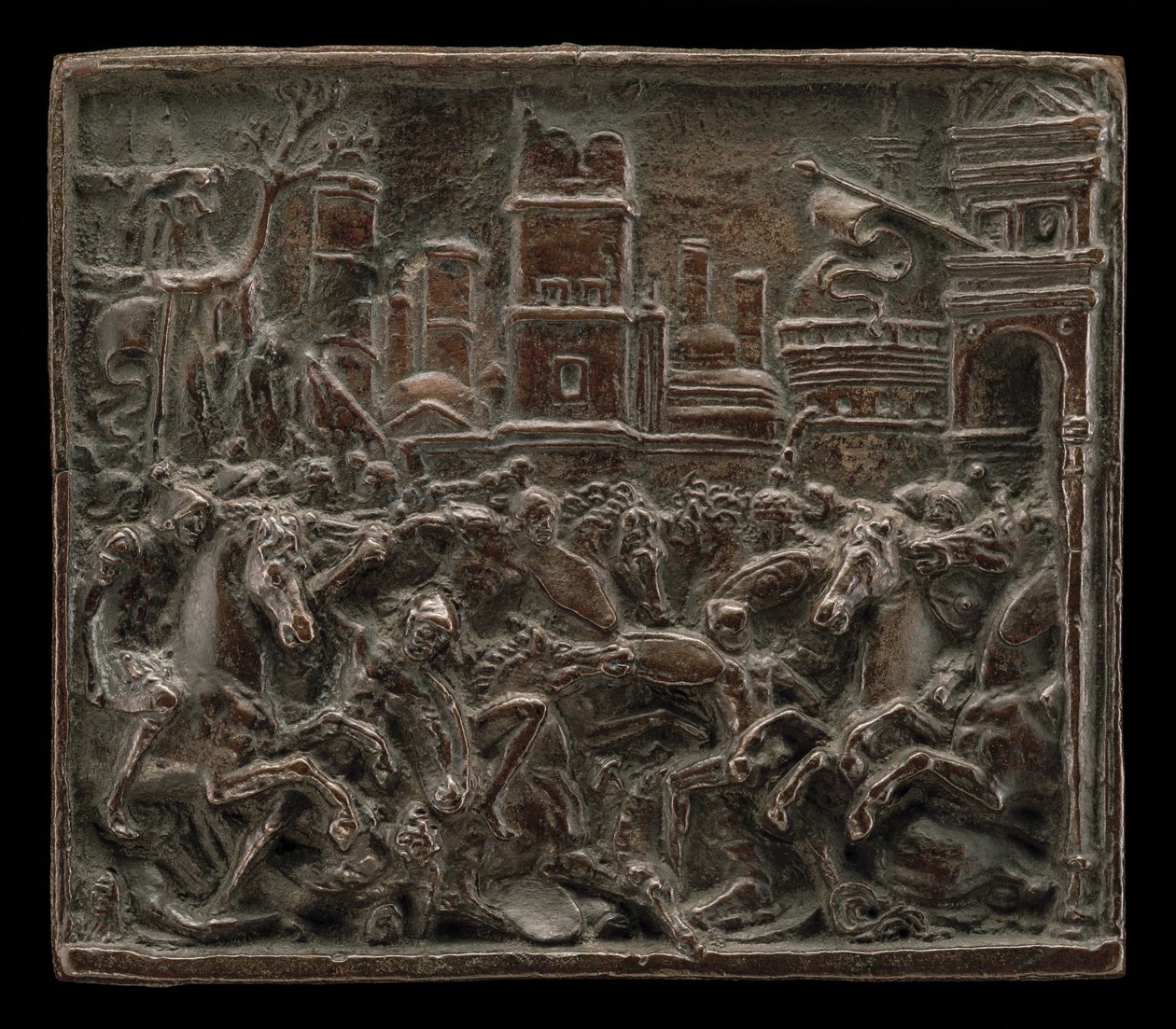 Combat at a City Gate by called Riccio Andrea Briosco