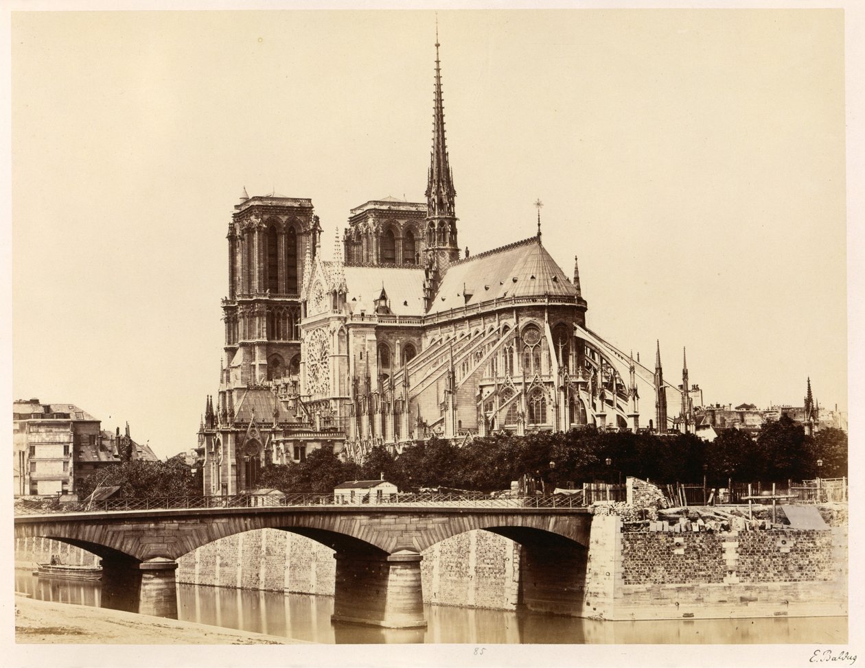 Notre-Dame (Apse) by Édouard Baldus