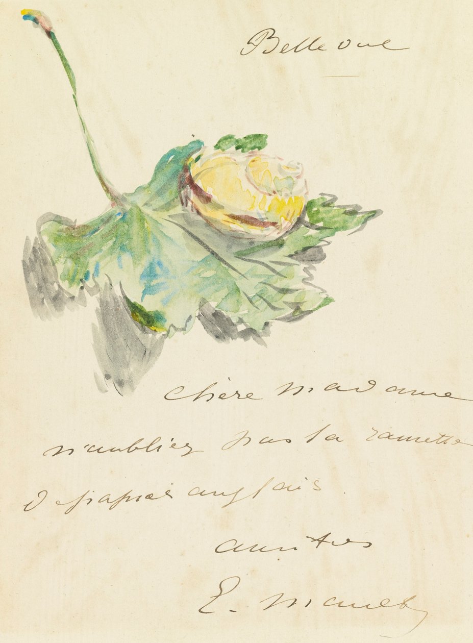 Letter by Édouard Manet