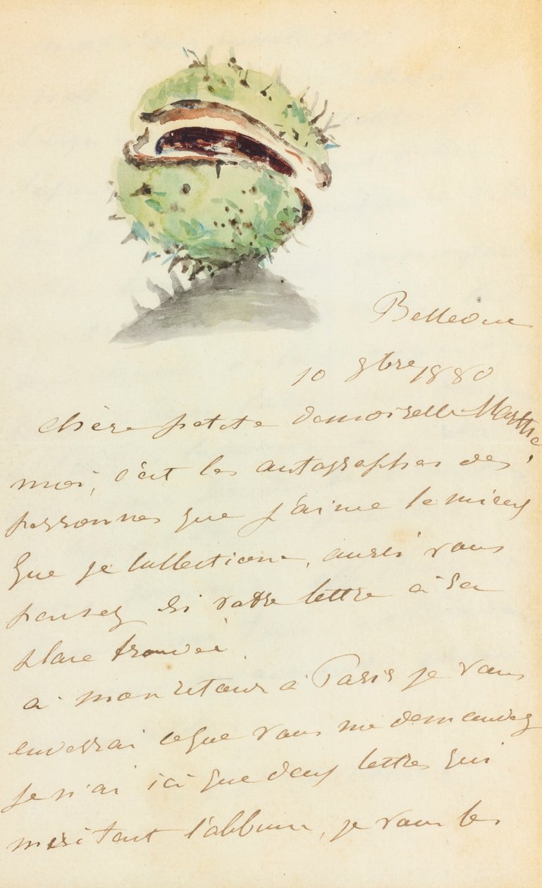 Letter by Édouard Manet