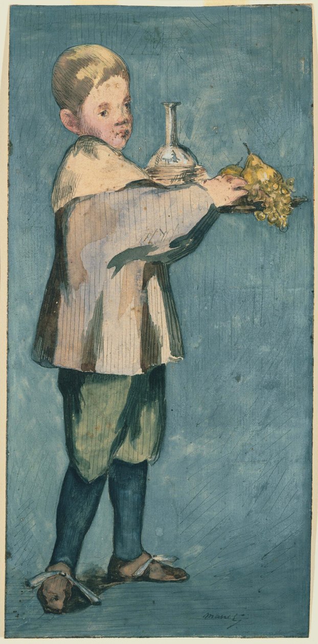 Boy Carrying a Tray by Édouard Manet