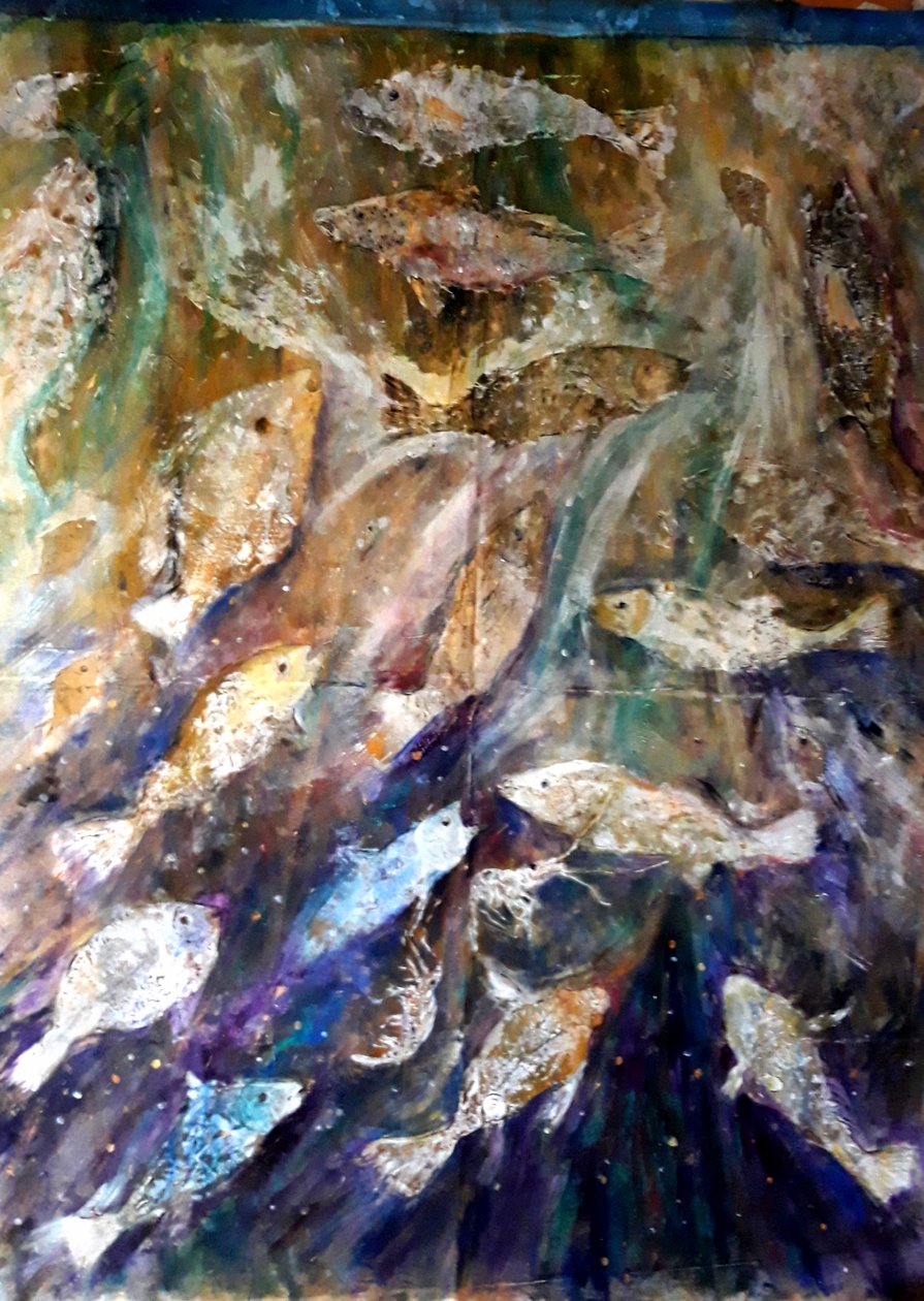 Fish Rising, 2018 by jocasta shakespeare