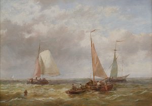 Fishing Boats at Sea