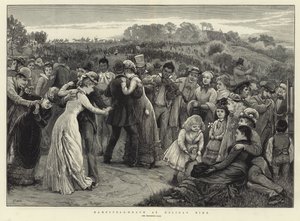 Hampstead Heath at holiday time