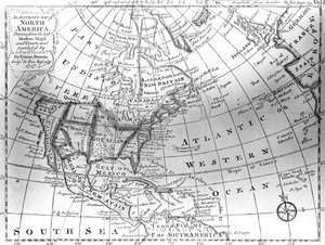 Map of North America, 1747