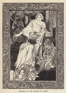 Odysseus at the throne of Arete