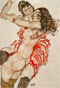 Two Women Embracing