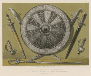 Inlaid Shield and Swords
