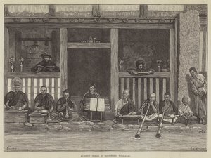 Buddhist Priests at Darjeeling, Himalayas