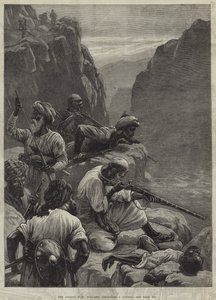 The Afghan War, Hill-Men attacking a Convoy