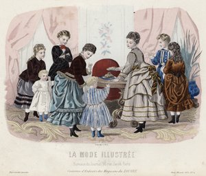French Fashion Plate, Late 19th Century