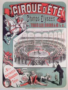 Poster advertising the Cirque d