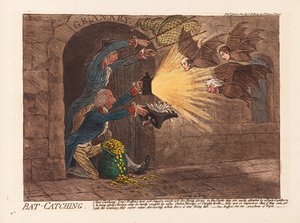 Bat Catching, pub. 1803