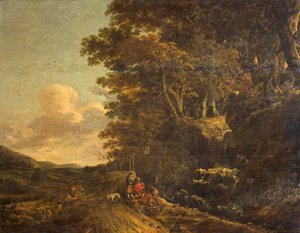 Landscape with Waterfall, c.1685-85