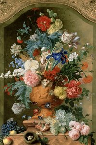 Flowers in a Terracotta Vase