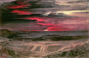 Sunset Over a Rocky Bay