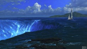 JJM Recreates Bierstadt-A: Niagara Falls (with Sailboat)