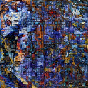 Mosaic in Blue