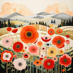 Poppies in Tuscany 1
