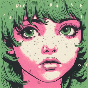 Risograph of a Delicate Girl 1