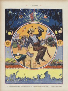14 July. Illustration for Le Rire