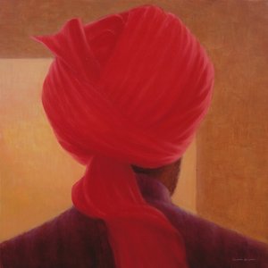 Red Turban on Amber, Deoghar