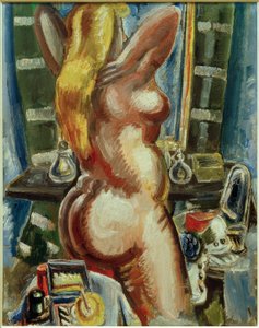 Standing Nude in Front of the Mirror